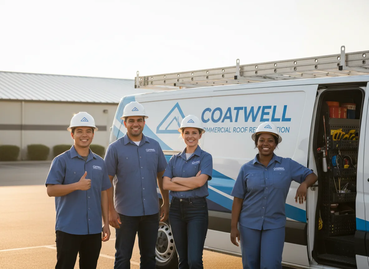 Commercial roof coating company in Olga, WA